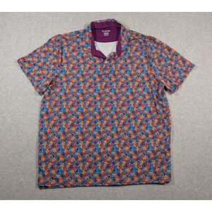 Good‎ Good Golf Men Shirt 3XL Multicolor Floral Performance Popover Stretch